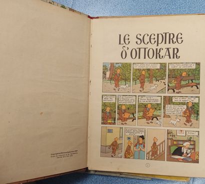 HERGE.

Réunion de 8 albums des aventures...