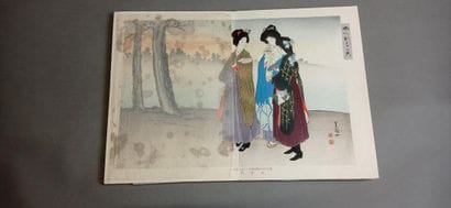JAPON.

Ouvrage contenant 13 estampes (6...