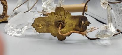 E. MULLER.

Paire d'appliques en bronze à...