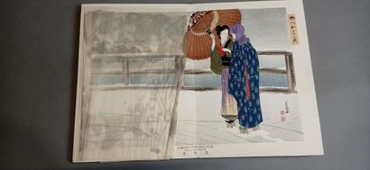JAPON.

Ouvrage contenant 13 estampes (6...