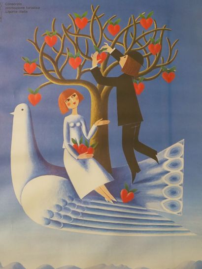 Grande affiche Peynet.

