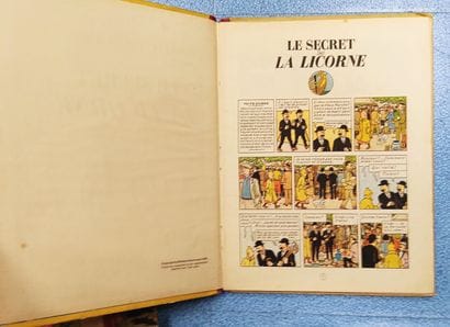 HERGE.

Réunion de 8 albums des aventures...