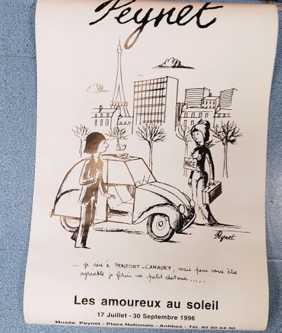 Lot d'affiches Peynet enroulées.

On y joint...