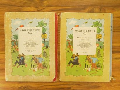 HERGE.

Réunion de 8 albums des aventures...