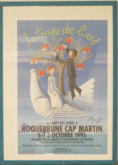 Petite affiche Peynet.

