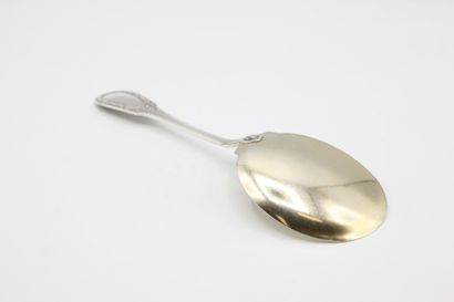 Empire style silver serving shovel for ice...