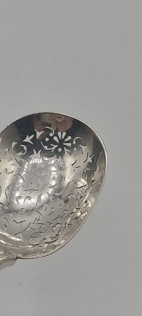 Sprinkling spoon entirely in silver (silver...