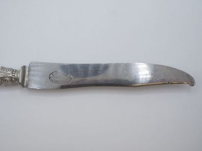Service composed of its 16 knives with mother-of-pearl...