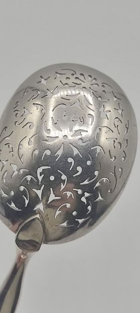 Sprinkling spoon entirely in silver (silver...