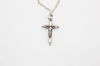 Antique silver reliquary cross. 

The cross...