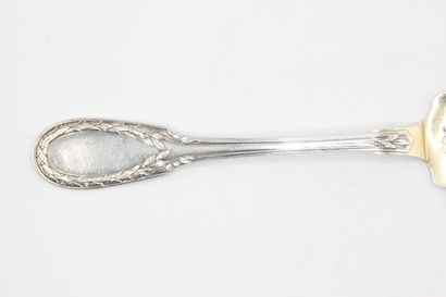 Empire style silver serving shovel for ice...