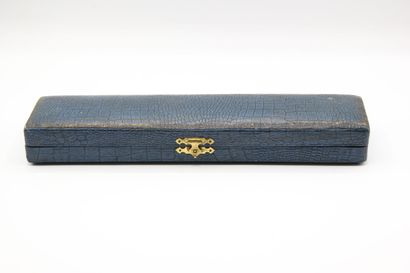 Empire style bread knife with silver handle...