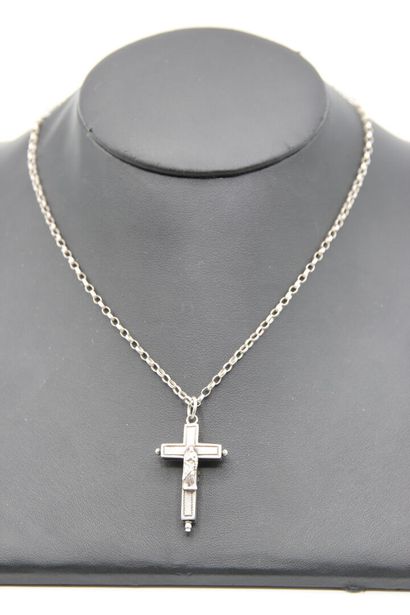 Antique silver reliquary cross. 

The cross...
