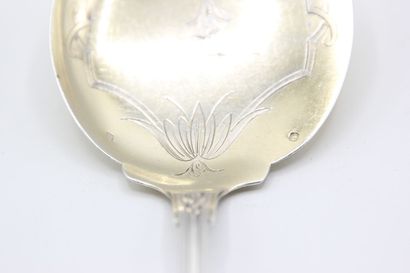 Empire style silver serving shovel for ice...