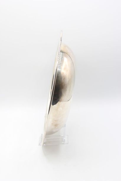 HERMES, Paris. 

Hollow dish in silver plated...