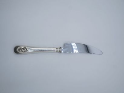 HENIN & Cie.

Cheese knife with silver handle...