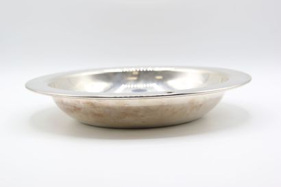 HERMES, Paris. 

Hollow dish in silver plated...