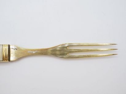 Gustave KELLER.

Travelling cutlery in vermeil...