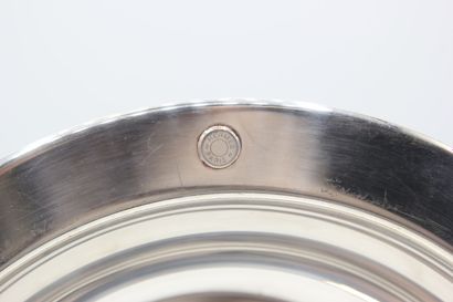 HERMES, Paris. 

Hollow dish in silver plated...