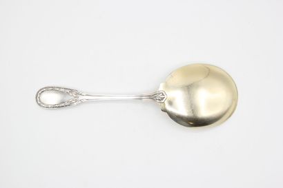 Empire style silver serving shovel for ice...