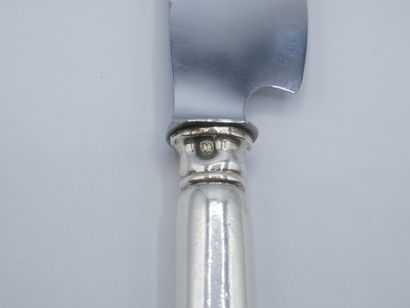 HENIN & Cie.

Cheese knife with silver handle...