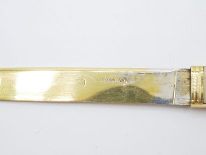 Gustave KELLER.

Travelling cutlery in vermeil...