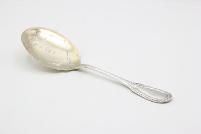 Empire style silver serving shovel for ice...