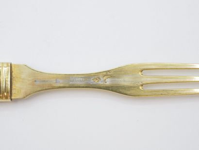 Gustave KELLER.

Travelling cutlery in vermeil...