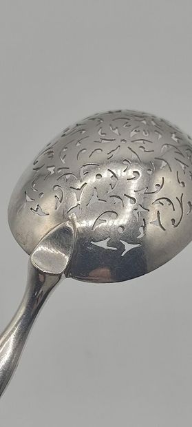 Sprinkling spoon entirely in silver (silver...