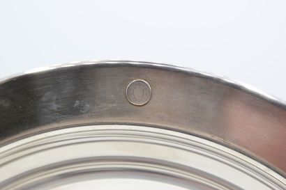 HERMES, Paris. 

Hollow dish in silver plated...