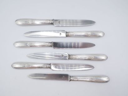 OLIER & CARON 

Set of 6 Empire style cheese...
