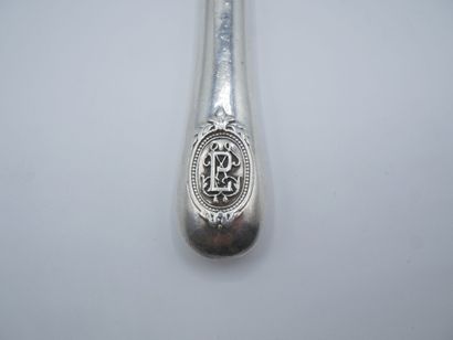 HENIN & Cie.

Cheese knife with silver handle...