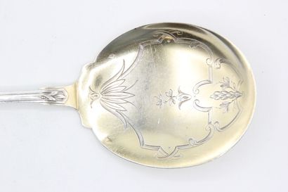 Empire style silver serving shovel for ice...