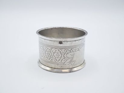 Silver napkin ring. Virgin cartouche on the...