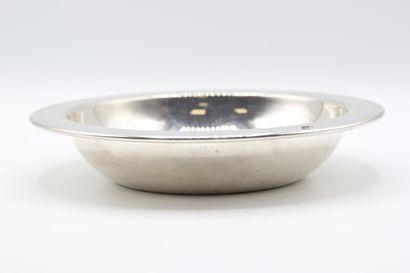 HERMES, Paris. 

Hollow dish in silver plated...
