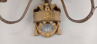 Suite of four sconces with two arms of lights...