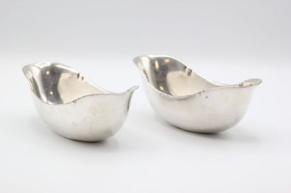 Pair of silver cups 1st title of flared form.

Hallmark...