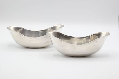 Pair of silver cups 1st title of flared form.

Hallmark...