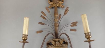 Suite of four sconces with two arms of lights...