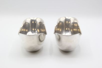 Pair of silver cups 1st title of flared form.

Hallmark...