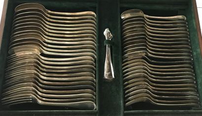 Important silver menagere of 160 pieces,...