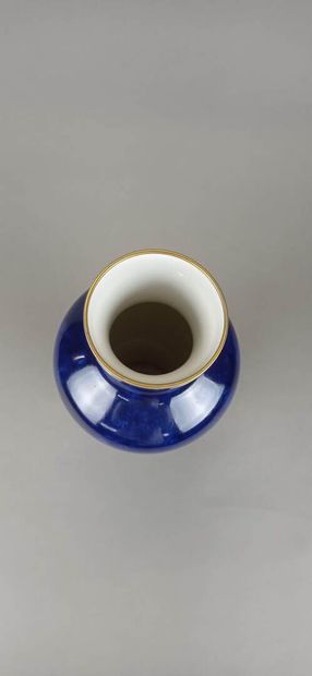 SEVRES

Vase balustre en porcelaine bleue...