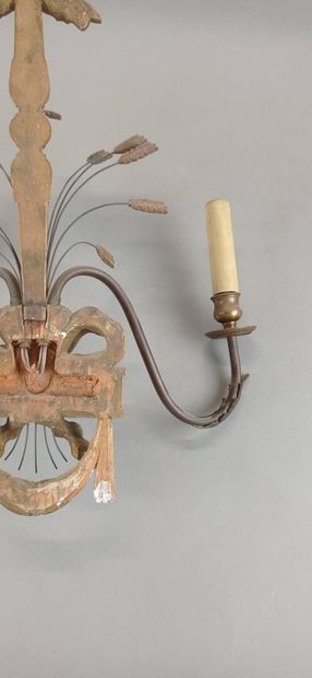 Suite of four sconces with two arms of lights...