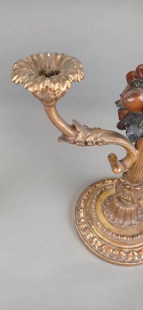 Pair of candlesticks with two arms of lights...