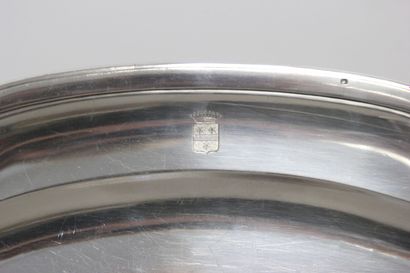 Serving dish in silver 1st title with decoration...