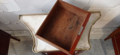 Mahogany and mahogany veneer trapezoidal...