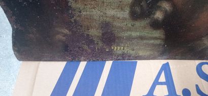 Curious sign of milkmaid in cut and painted...