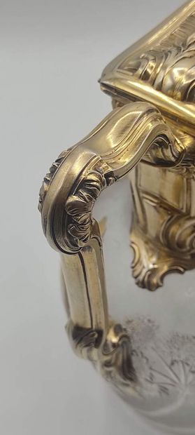 DAUM.

Decanter / ewer ART NOUVEAU in crystal...