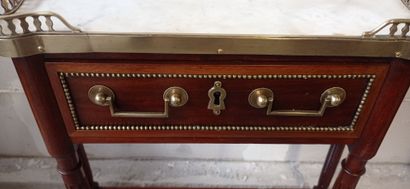 Mahogany and mahogany veneer trapezoidal...