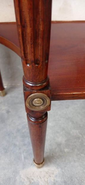 Mahogany and mahogany veneer trapezoidal...